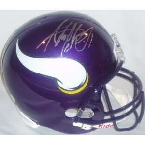Autographed Adrian Peterson Helmet   Replica  Sports 