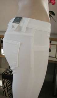 NWT J Brand AVA cropped legging pants White w/ zip  