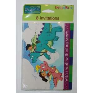 Dragon Tales Party Invitations 8 Cards/Envelopes