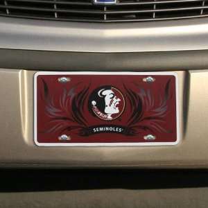   State Seminoles (FSU) Flame Styrene License Plate