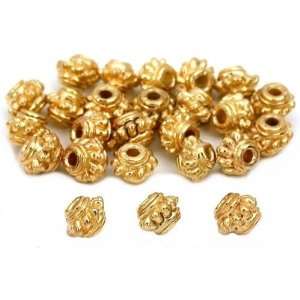  Rope Bali Bead Gold Plated Wholesale 4.5mm Approx 25