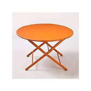  Orange Metal Folding Coffee Table