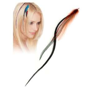   Cliff 100% Real Feather Link in Hair Styling Extension (Safari Orange