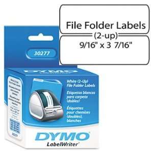  DYMO 30277   2 Up File Folder Labels, 9/16 x 3 7/16, White 