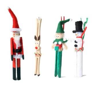  Mini Reindeer clothespin Craft Kit (makes 2): Toys & Games