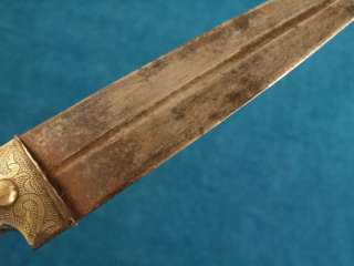 19th C. Russian Tula Made Kindjal Dagger Dirk Knife in Caucasian 
