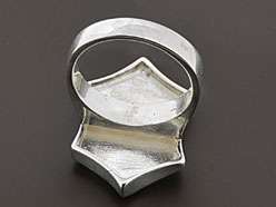 925 Sterling Silver Mother of Pearl & Marcasite Fashion Ring  