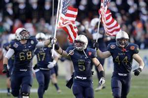 Rare Navy Midshipmen Game worn, used sz L Nike Football Jersey pro 
