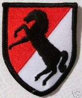 US ARMY 11th ARMORED CAVALRY REGIMENT PATCH   military  