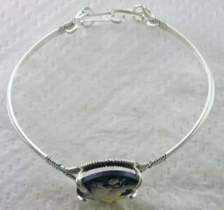   Cameo Artisan Bracelet Sterling Silver Lizs Jewelry Black  