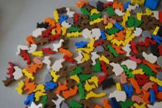 VINTAGE WOODEN BRIO ANIMALS AND PEOPLE LOT OVER 100pcs.  