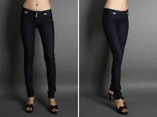 SEXY Jeggings Crystal Belt Loop Stretch Skinny Jeans  