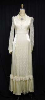   just gorgeous off white mellowed ivory color shimmery satin accented
