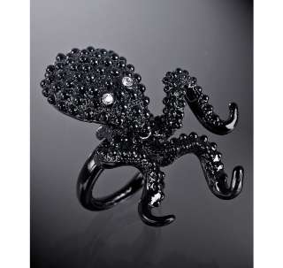 Kenneth Jay Lane resin cabochon octopus ring  