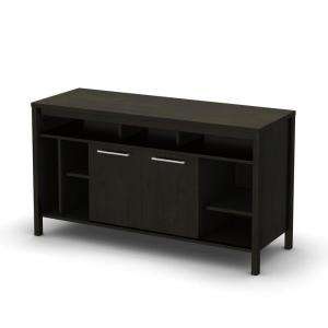 South Shore Furniture Spirit Ebony TV Stand 4377676 at The Home Depot 