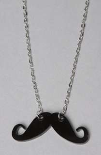 Accessories Boutique The Mustache Necklace in Black  Karmaloop 