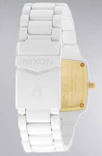 Nixon The Player Watch in All White Gold  Karmaloop   Global 