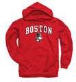 Boston Terriers Red Perennial II Hooded Sweatshirt