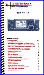 Icom IC 7410 Nifty Quick Reference Guide, IC7410  