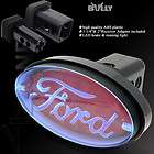 NEW 1.25~2 GM FORD LOGO TRAILER RECEIVER HITCH COVER W/ LED BRAKE 