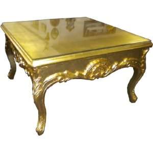 Prunk Couch Tisch Wohnzimmer Beistelltisch Gold Antik   Couchtisch 