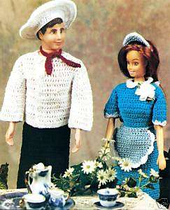 CUTE Waitress & Chef Doll Outfits/Crochet Patterns  