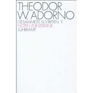    Bd. 11  Theodor W. Adorno, Rolf Tiedemann Bücher