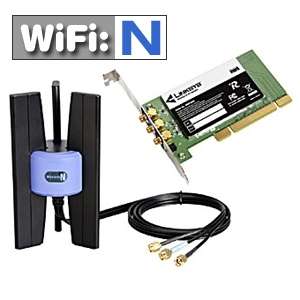 Linksys W00N PCI Wireless Network Adapter   300Mbps, 802.11n (Draft 
