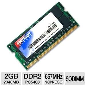 Patriot 2048MB PC5400 DDR2 667MHz SODIMM Laptop Memory  