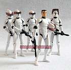 5X Pcs Star Wars Clone Wars Clone Trooper Soldier 3.75