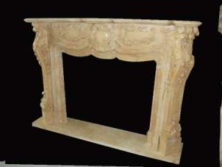 GREAT HAND CARVED MARBLE FIREPLACE MANTLE   MBF103  