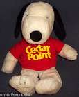   PUPPET Plush Doll * Cedar Point t shirt * 14 Peanuts Charlie Brown