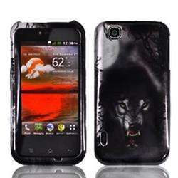 For T Mobile LG Mytouch 4G Cover Wolf Faceplate Hard Phone Case  