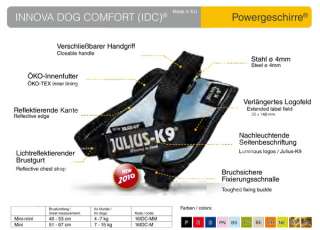 Julius K9 IDC power harness, all sizes, 11 colors, NEW  