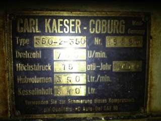 Kompressor Carl Kaeser in Bayern   Augsburg  Heimwerken   