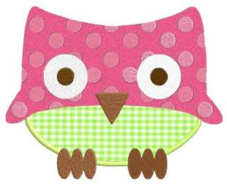 Fun Owls ** APPLIQUE ** Machine Embroidery Designs  