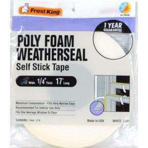 Frost King E/O 1 1/2 in. x 17 ft. Poly Foam Weather Strip L344H at The 