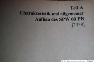 Handbuch NVA Mot Schützen 2 Rad  SPW guter Zustand EA76  