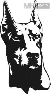 Aufkleber Dobermann Hund Sticker ++ 15cm  