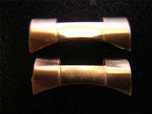 ROLEX OYSTER STYLE 19mm CURVED BAND ENDS IPG GOLDFINISH  