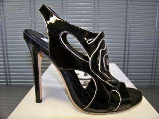 woman open toe decollete shoes size 36  