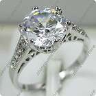 Jewelry New white sapphire ladys 10KT white Gold Fille