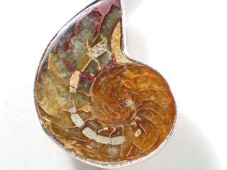 Rare Hand Cut Druzy Ammonite Pendant Jasper S Necklace  