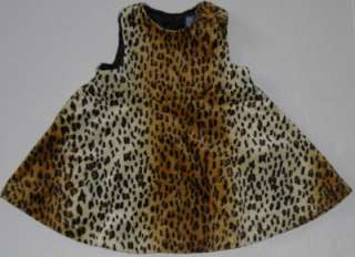 The Childrens Place girls jumper dress leopard size 12 months clothes 