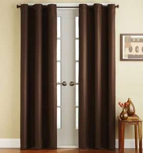   Panels Brown Drapes with Grommet Top 84L x 48W Window Curtains Set