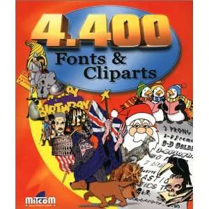 4400 Fonts und Cliparts. CD  ROM für Windows 95/98/ NT. 1.600 