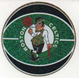 Boston Celtics Ball Glitter Sticker Basketball NBA  