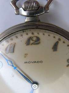 Antique Movado RAILROAD CHRONOMETER pocket watch.  