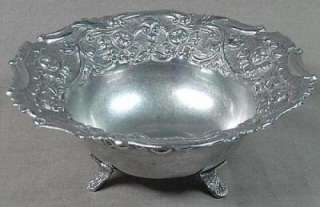 Silver Bowl FLORAL Repousse Rare Vintage ART DECO OFER  