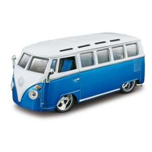 VW Volkswagen Samba Bus blau 132 bburago 42004 [Spielzeug]  